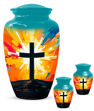 Christian Cross Cremation Urn for Dad – Custom Funeral Urns  for Father
