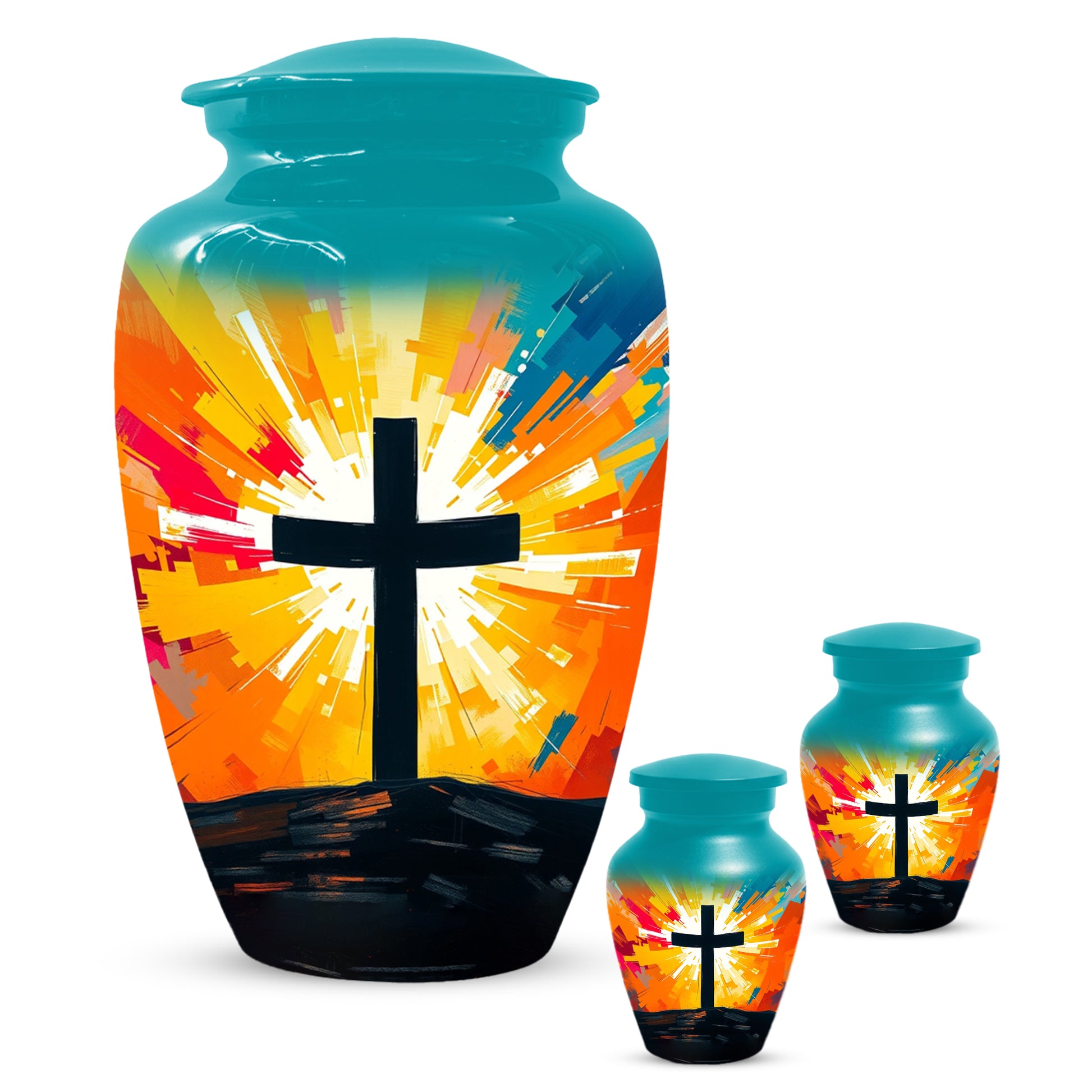 Christian Cross Cremation Urn for Dad – Custom Funeral Urns  for Father