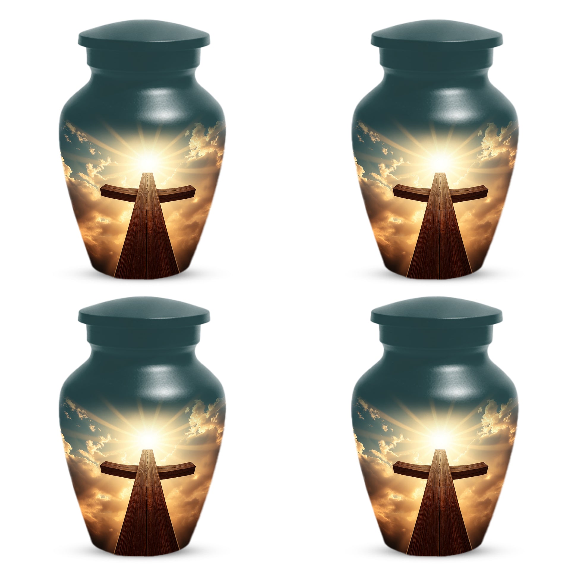 Christian Cross Cremation Urn for Ashes – Custom Religious Memorial Urns for Men & Women