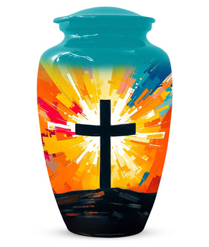 Christian Cross Cremation Urn for Dad – Custom Funeral Urns  for Father