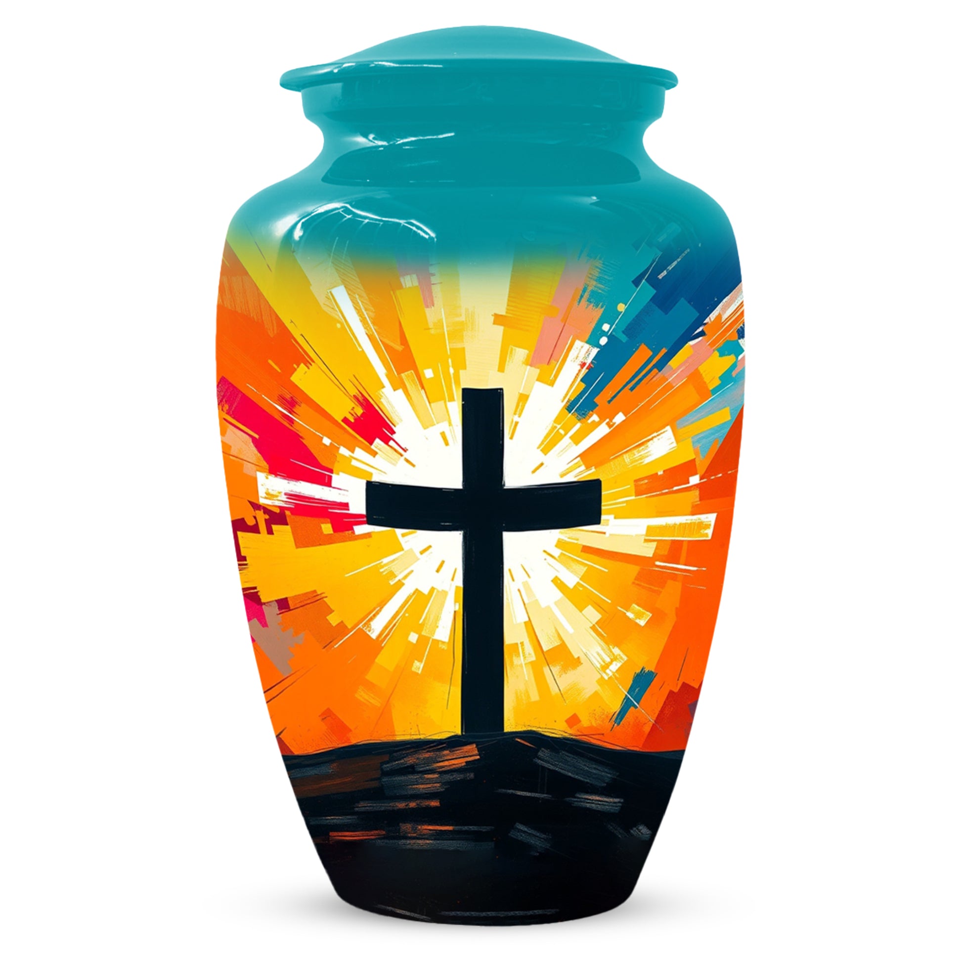 Christian Cross Cremation Urn for Dad – Custom Funeral Urns  for Father