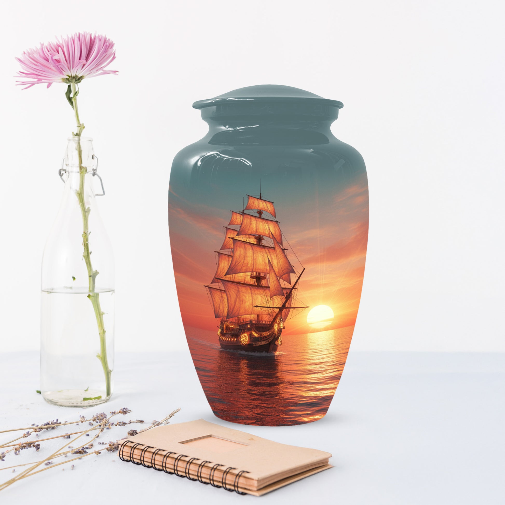 Sailing Ship Urns for Dad – Personalized KLeepsake for Dad | Nautical Memorial Urn for Father Ashes