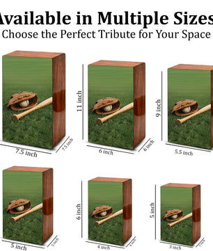 Baseball Bat Urn For Male Ashes - Sports Cremation Urns For Dad