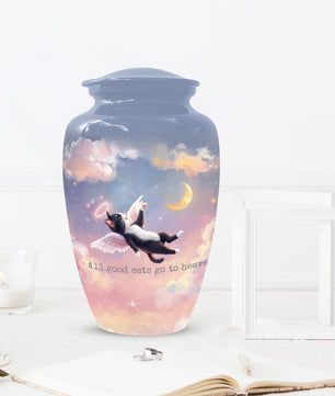 Angel Cat Rainbow Bridge Keepsake -  Custom Pet Cremation Urns for Cat
