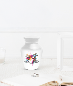 Personalized Drum Set Cremation Urn for Dad – Musician Memorial Urns  for Human Ashes