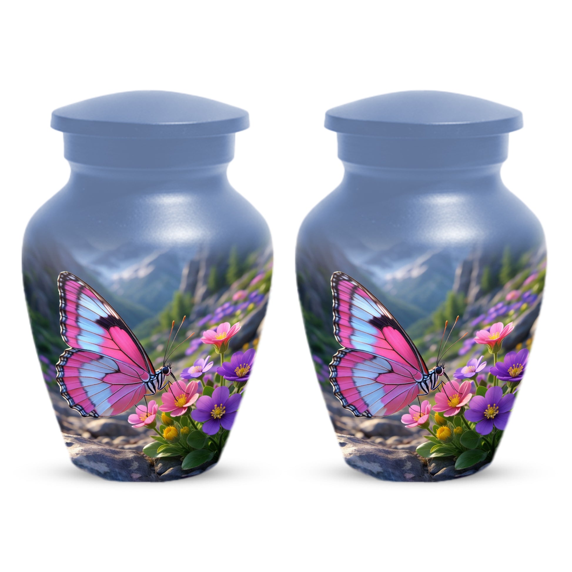 Beautiful Butterfly Keepsake Urn for Mom -  Personalized Memorial Cremation Urns for Women