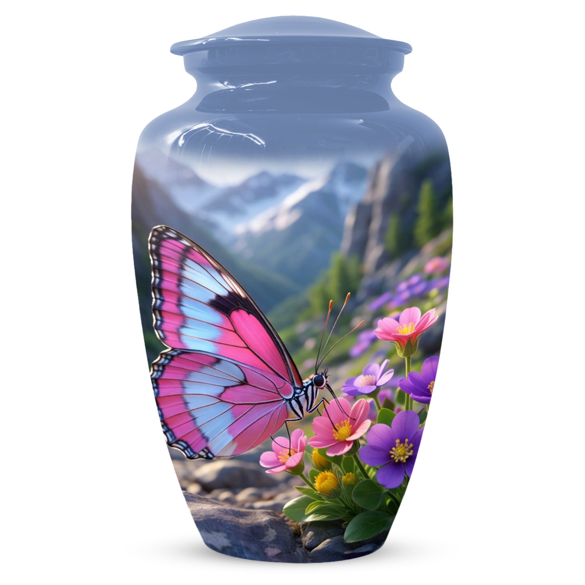 Beautiful Butterfly Keepsake Urn for Mom -  Personalized Memorial Cremation Urns for Women