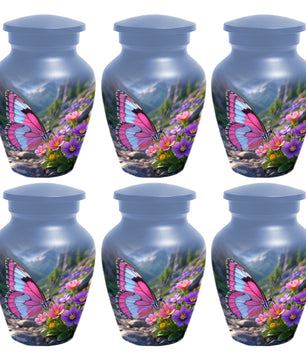 Beautiful Butterfly Keepsake Urn for Mom -  Personalized Memorial Cremation Urns for Women