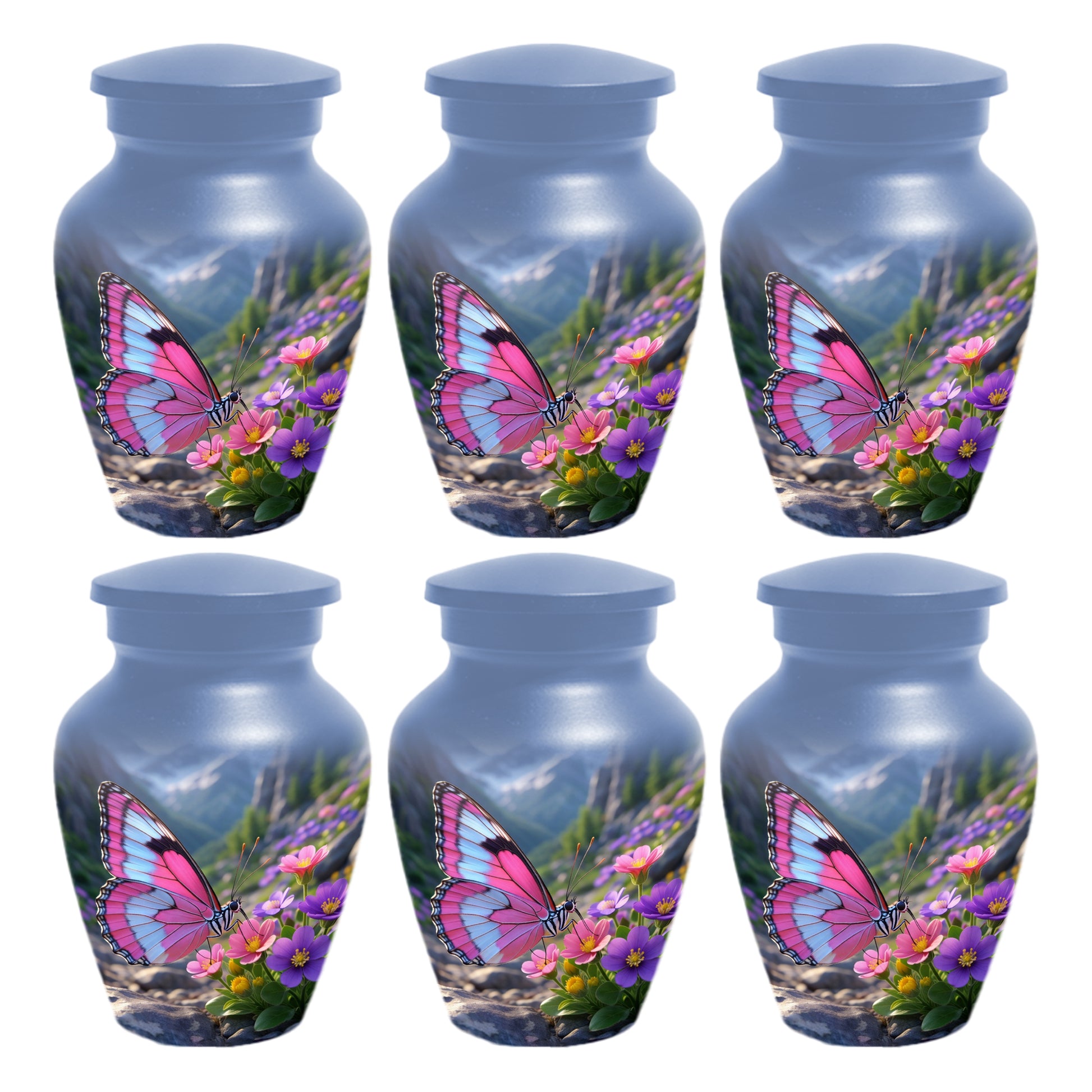 Beautiful Butterfly Keepsake Urn for Mom -  Personalized Memorial Cremation Urns for Women