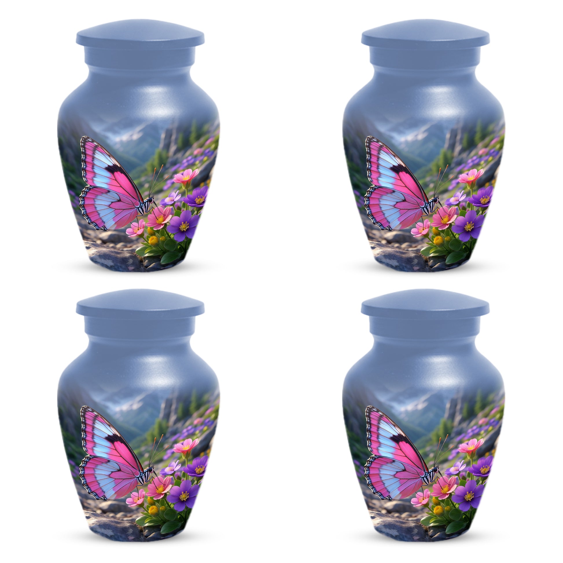Beautiful Butterfly Keepsake Urn for Mom -  Personalized Memorial Cremation Urns for Women