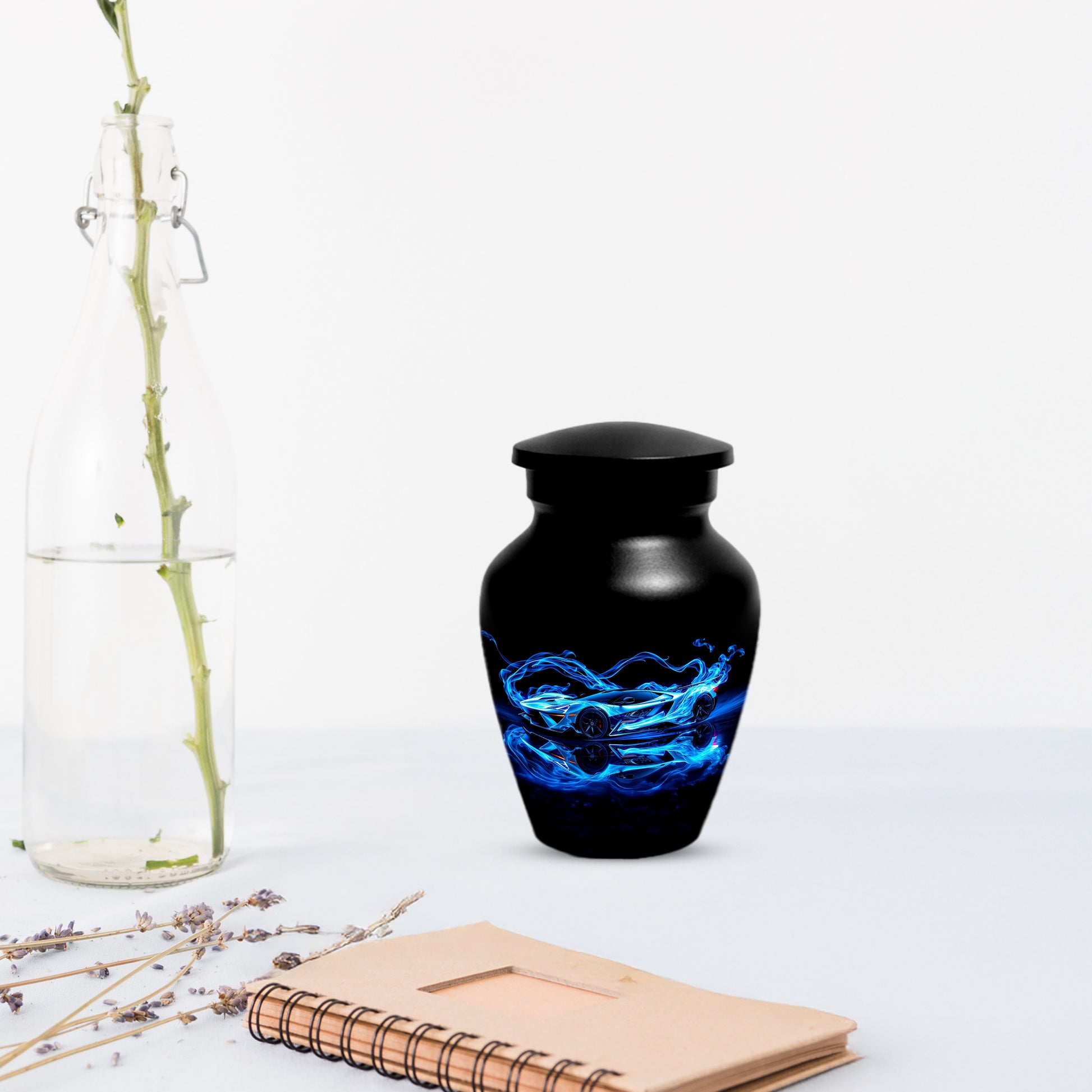 Blue Sports Car Urn for Dad – Custom Car Keepsake Urns for Human Ashes