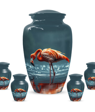 Flamingo Cremation Urn for Ashes – Custom Bird Memorial Urns for Adults