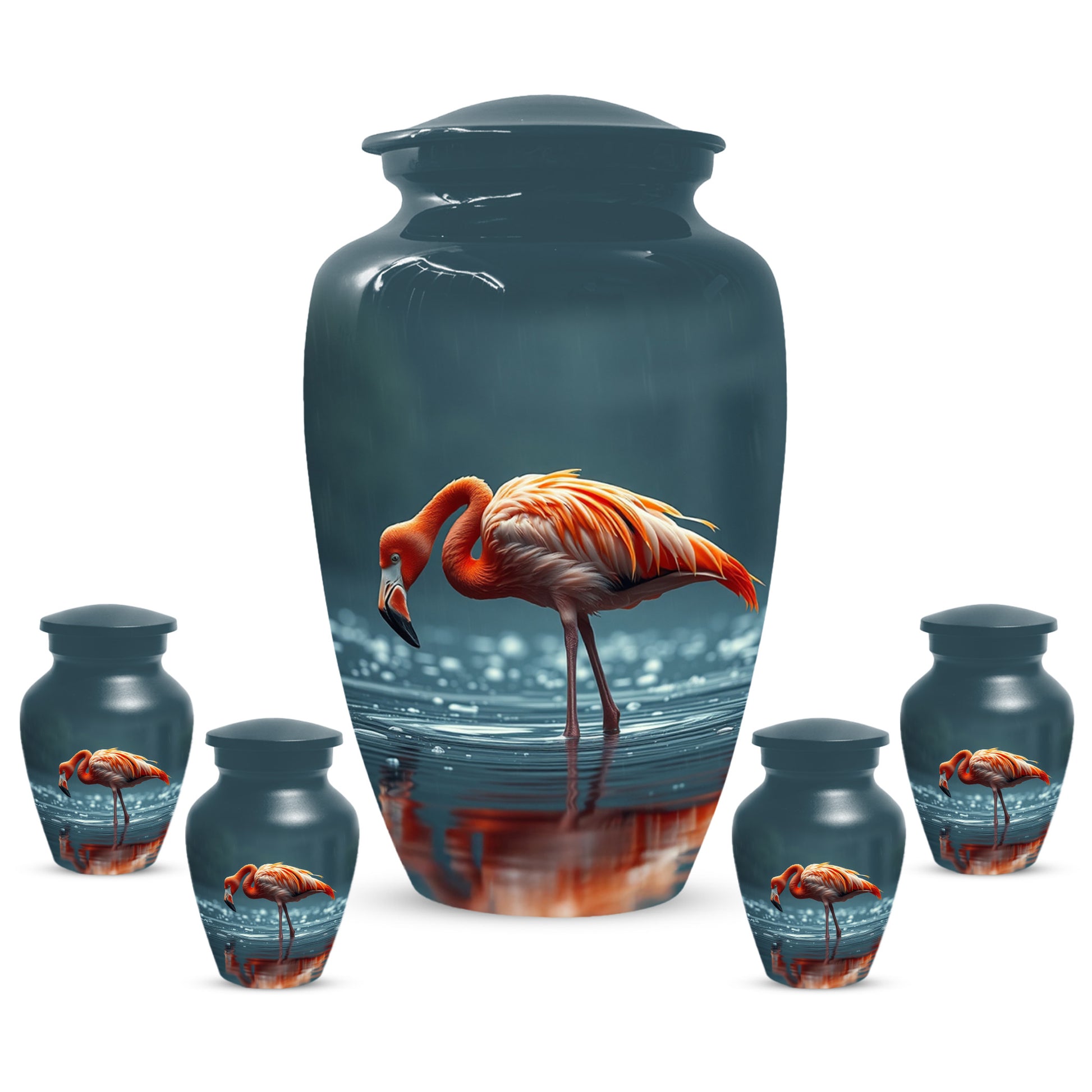 Flamingo Cremation Urn for Ashes – Custom Bird Memorial Urns for Adults