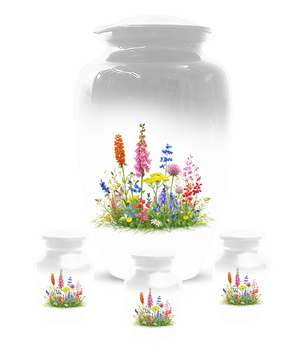 Wildflower Cremation Urn | Custom Memorial Urn for Human Ashes