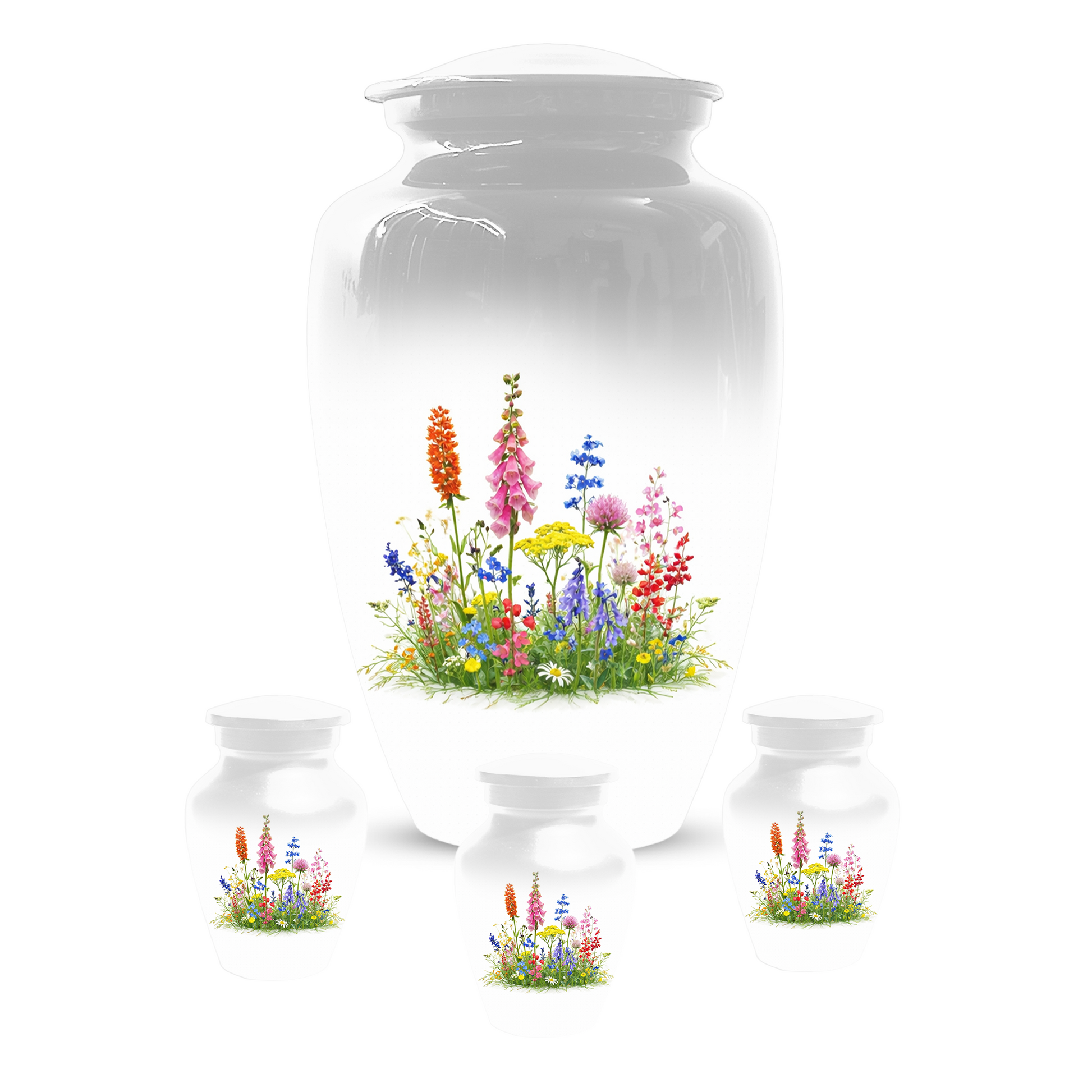 Wildflower Cremation Urn | Custom Memorial Urn for Human Ashes