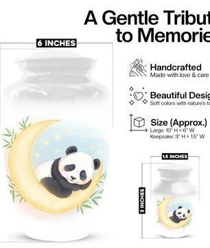 Sleeping Panda Urn for Mom – Cremation Urns for Mother Ashes