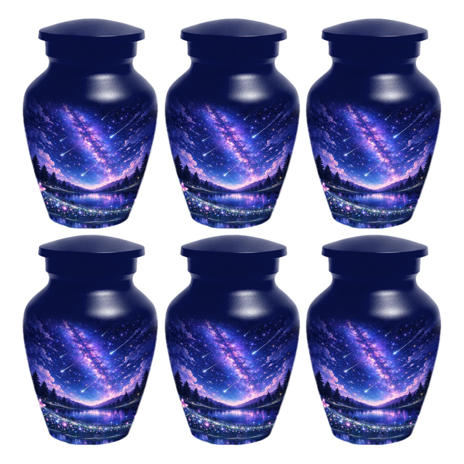 Star Galaxy Urn For Ashes - Decorative Teardrop Urns For Adult Mom and Dad