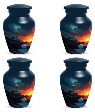 Lighthouse Urns For Human Ashes | Handmade Ocean Cremation Urn For Male And Female
