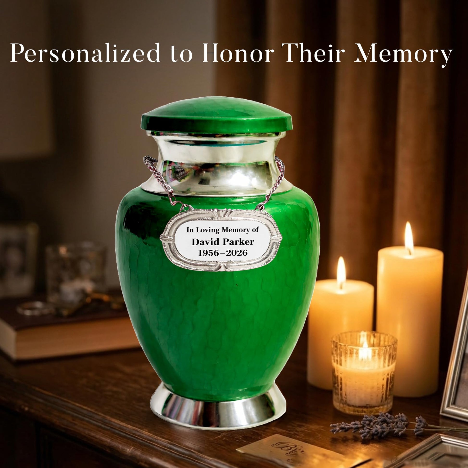 Art Urn for Ashes Adult Male, Color Customization Urns for Human Ash, (Color Theme, Variation 01)