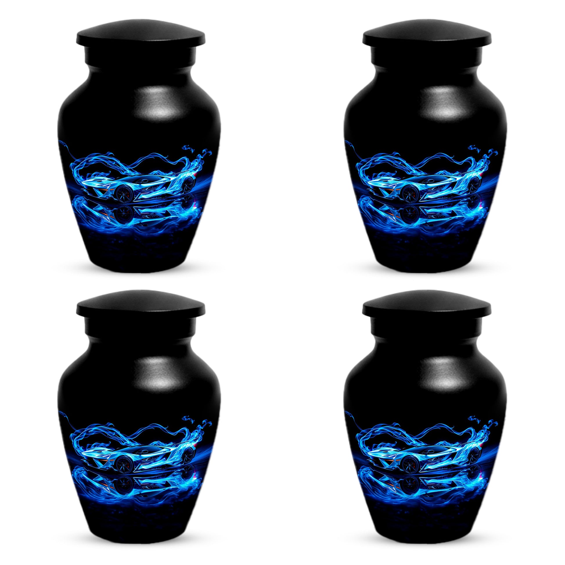 Blue Sports Car Urn for Dad – Custom Car Keepsake Urns for Human Ashes