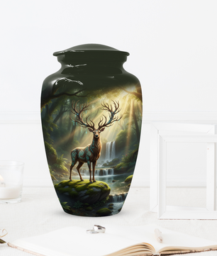 Majestic Deer Cremation Urn for Ashes – Forest Wildlife Adult Funeral Urns