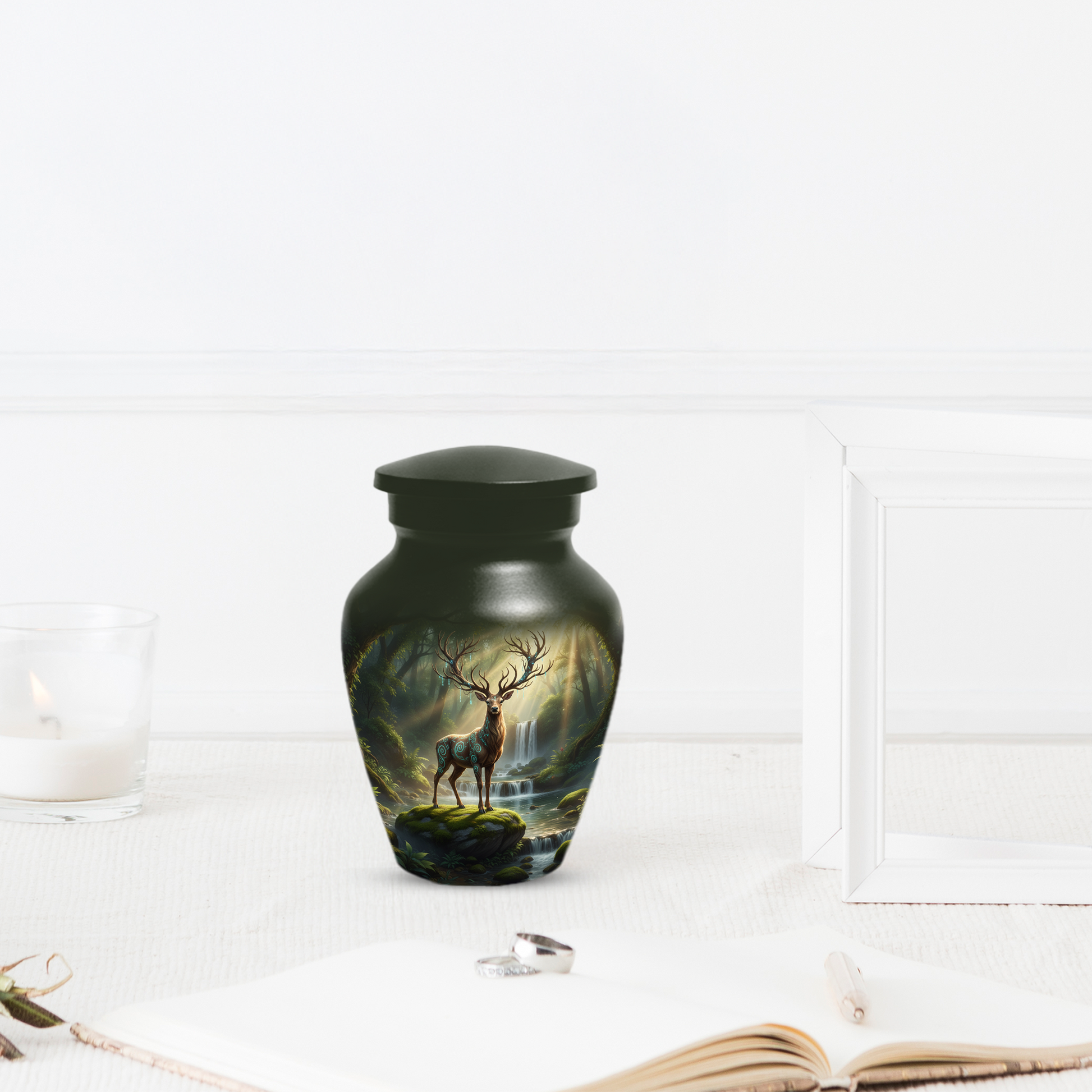 Majestic Deer Cremation Urn for Ashes – Forest Wildlife Adult Funeral Urns