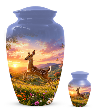 Deer Cremation Urn for Ashes -  Personalized Wildlife Memorial for Mom