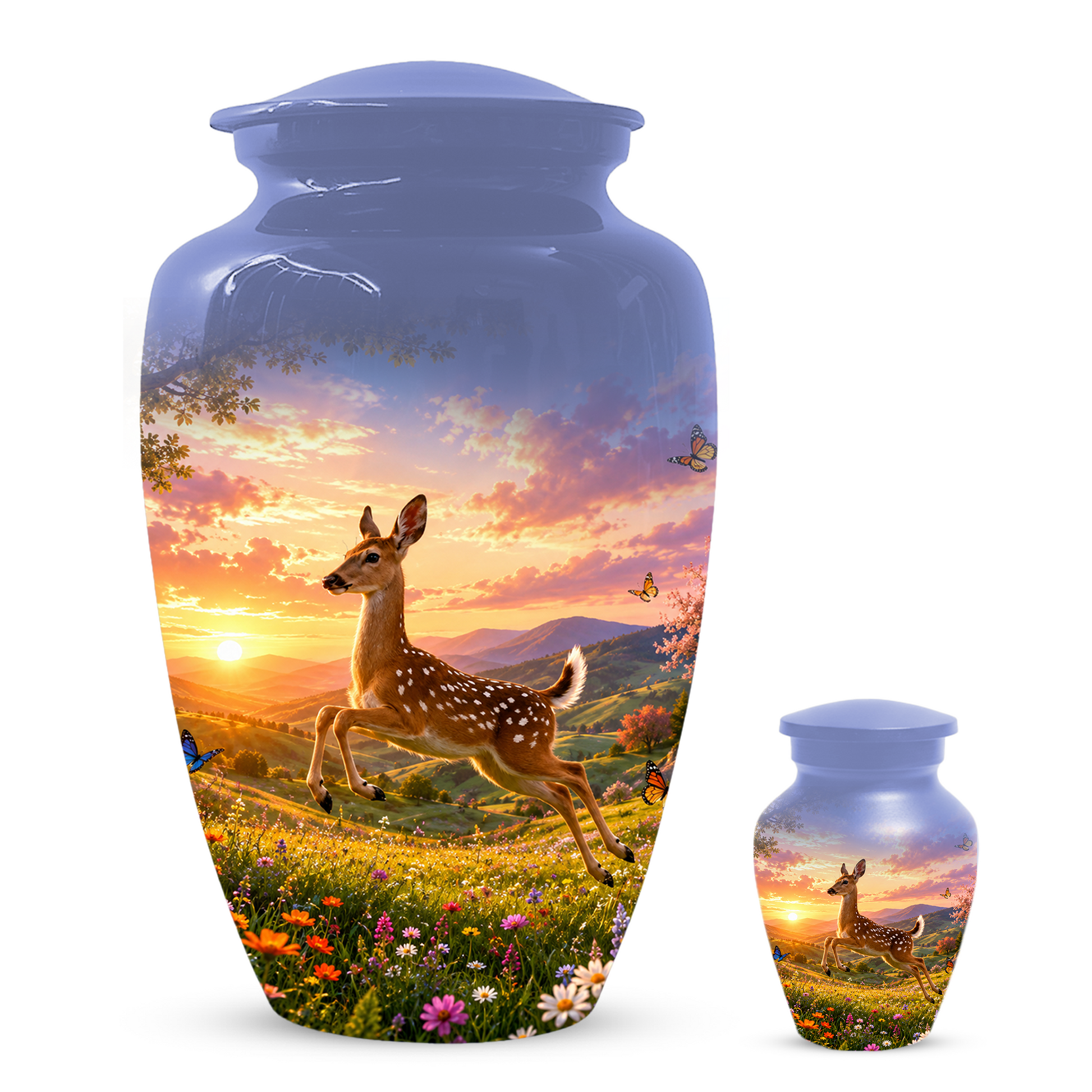 Deer Cremation Urn for Ashes -  Personalized Wildlife Memorial for Mom