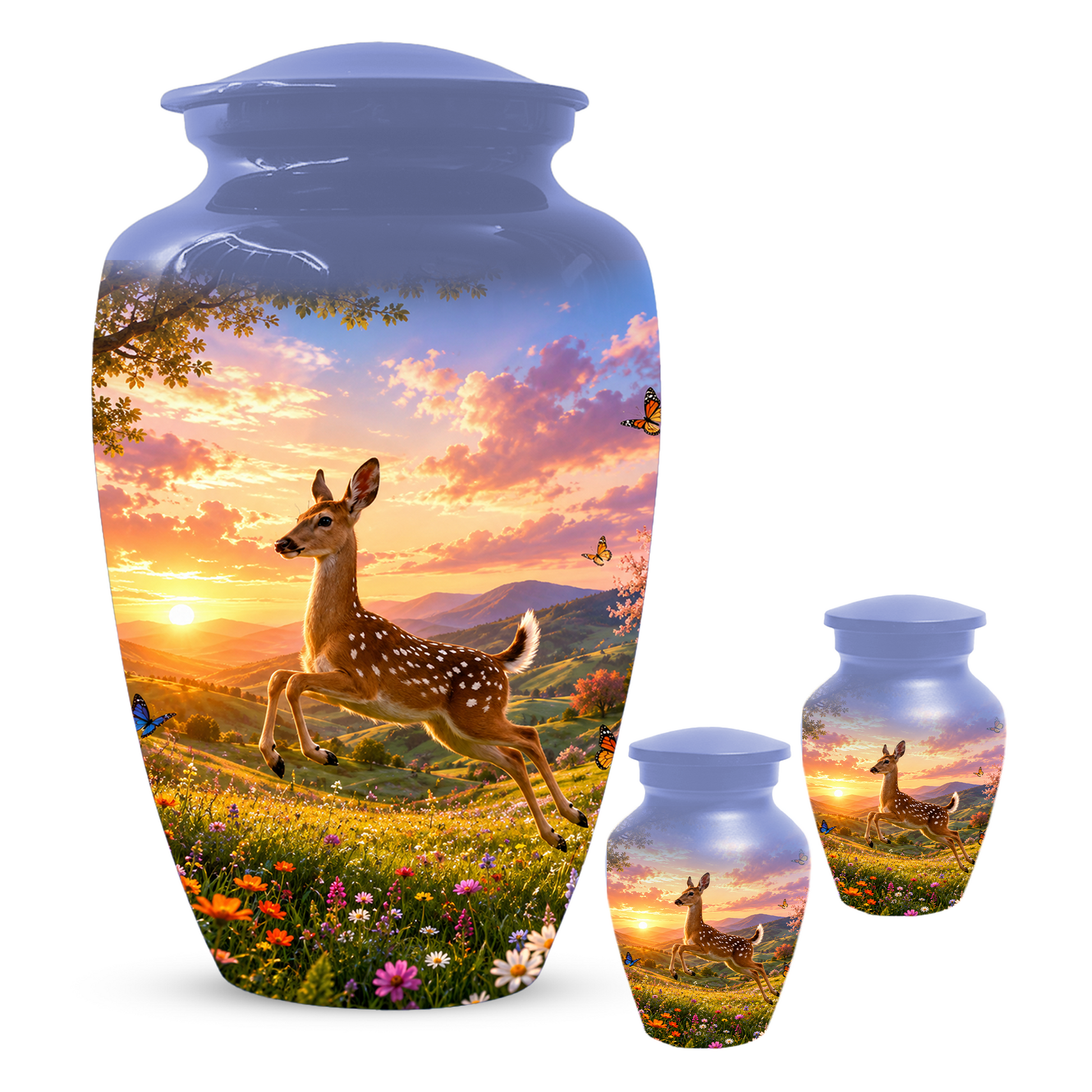 Deer Cremation Urn for Ashes -  Personalized Wildlife Memorial for Mom
