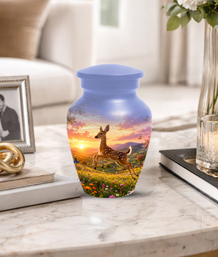 Deer Cremation Urn for Ashes -  Personalized Wildlife Memorial for Mom