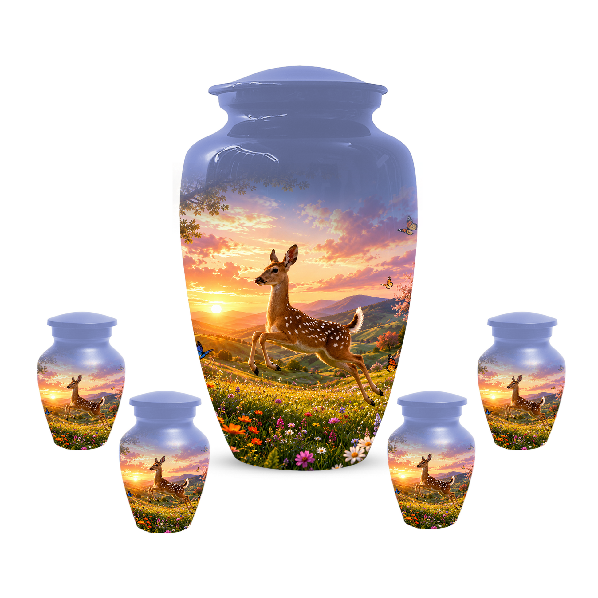 Deer Cremation Urn for Ashes -  Personalized Wildlife Memorial for Mom