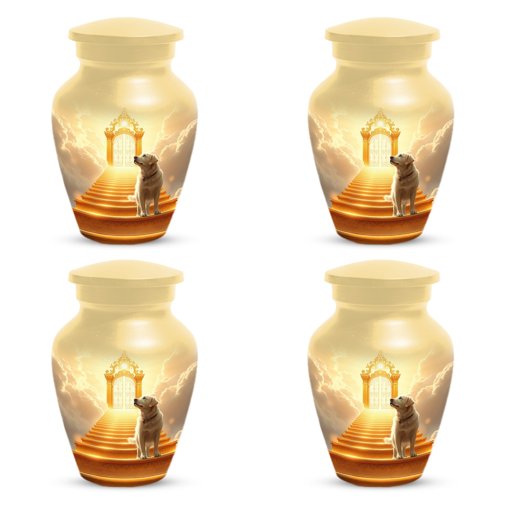 Personalized Pet Urn for Dog - Heavenly Gate Cremation Keepsake Urns