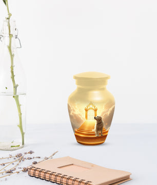 Personalized Pet Urn for Dog - Heavenly Gate Cremation Keepsake Urns
