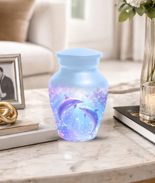 Dolphin  Memorial Urn for Mom  - Beautiful Ocean Cremation Urns for Women