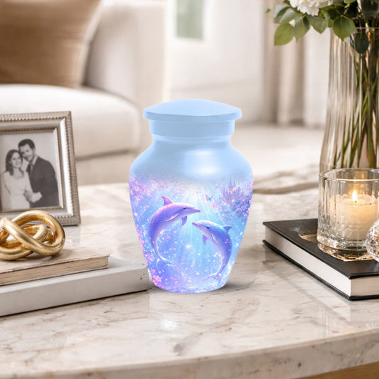 Dolphin  Memorial Urn for Mom  - Beautiful Ocean Cremation Urns for Women