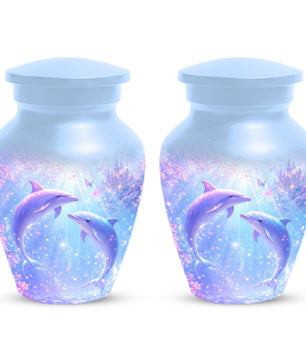 Dolphin  Memorial Urn for Mom  - Beautiful Ocean Cremation Urns for Women