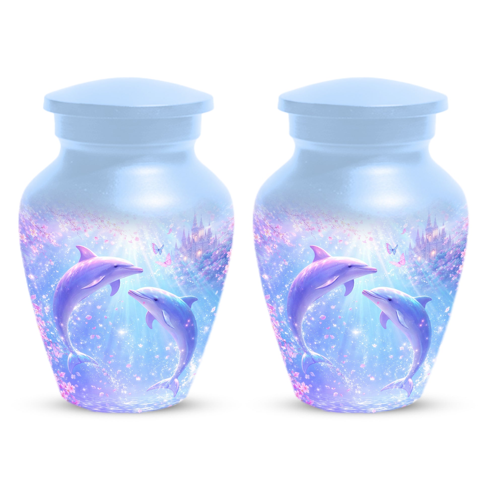 Dolphin  Memorial Urn for Mom  - Beautiful Ocean Cremation Urns for Women