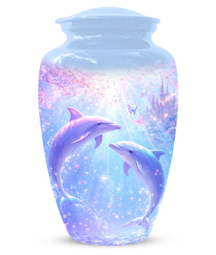 Dolphin  Memorial Urn for Mom  - Beautiful Ocean Cremation Urns for Women