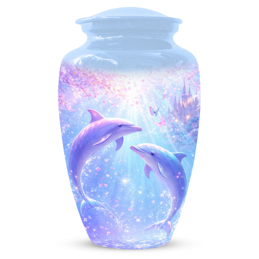 Dolphin  Memorial Urn for Mom  - Beautiful Ocean Cremation Urns for Women