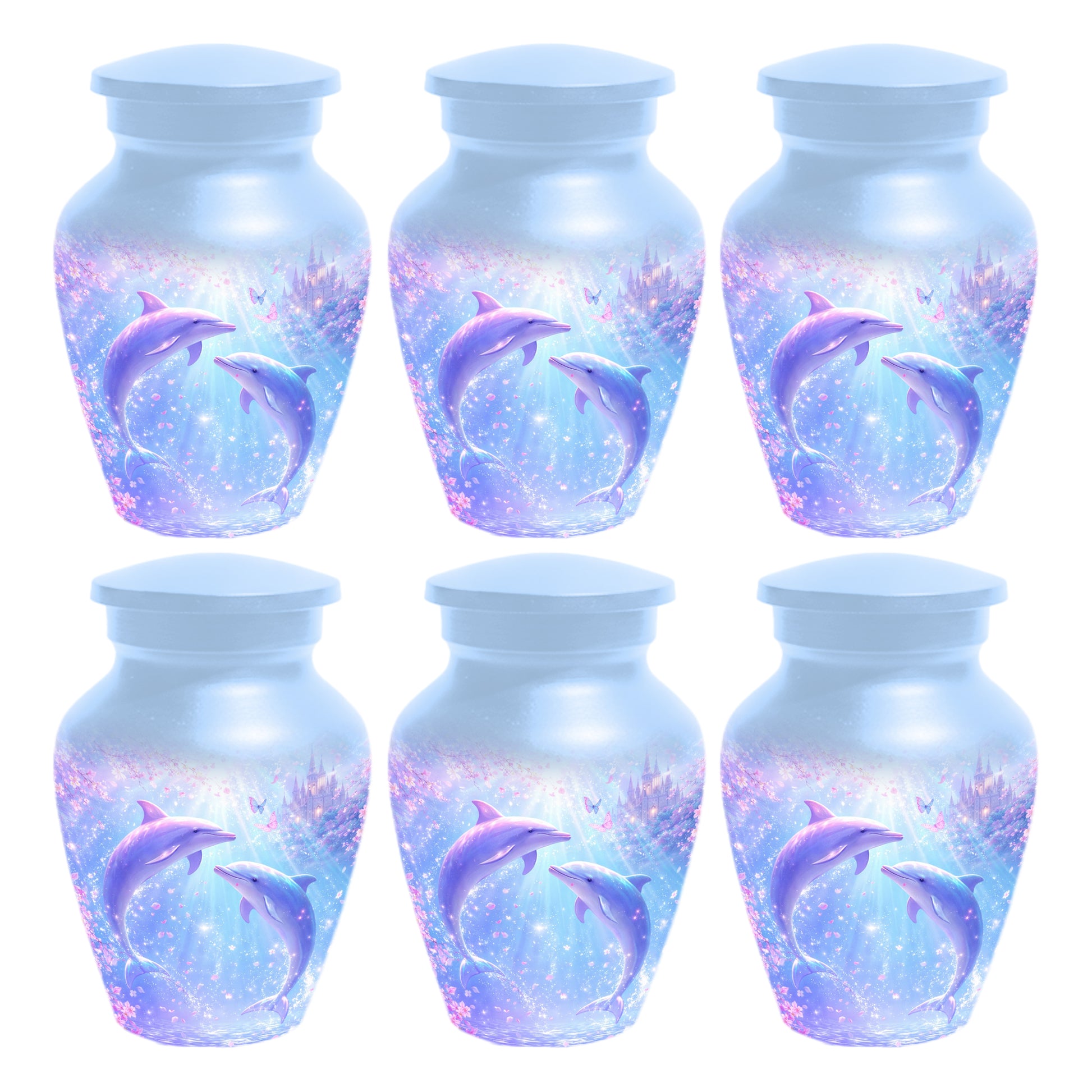 Dolphin  Memorial Urn for Mom  - Beautiful Ocean Cremation Urns for Women
