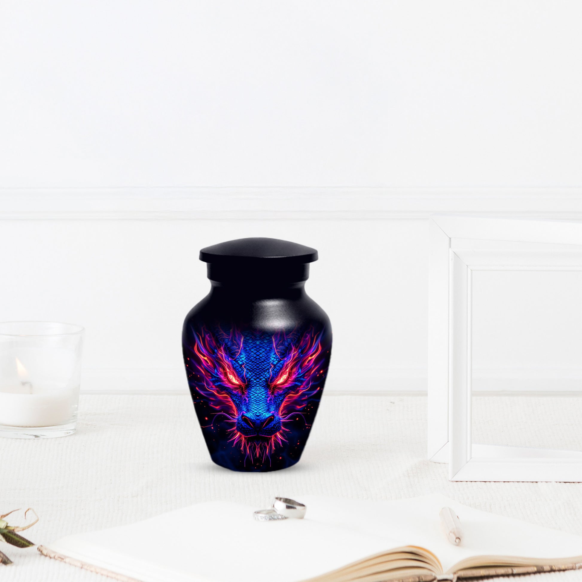 Blue Dragon Adult Urns for Ashes - Memorial Urn for Human Ash