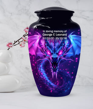 Fantasy Dragon Urns for Dad –  Dragon Cremation Urn Adult Male| Memorial Urn for Father Ashes