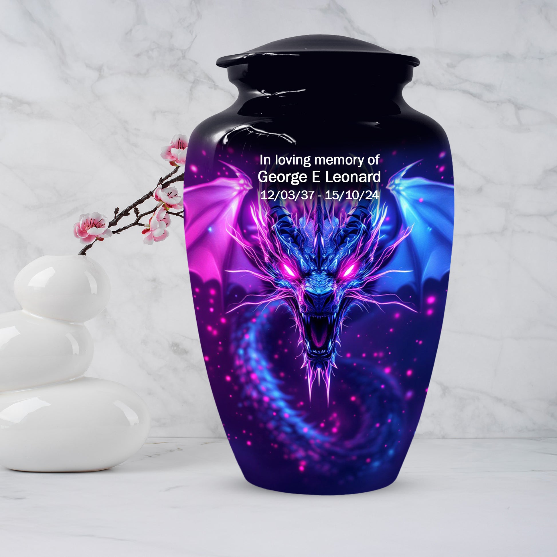 Fantasy Dragon Urns for Dad –  Dragon Cremation Urn Adult Male| Memorial Urn for Father Ashes