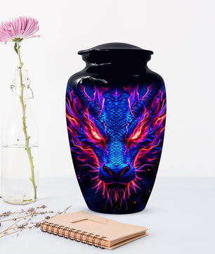 Blue Dragon Adult Urns for Ashes - Memorial Urn for Human Ash
