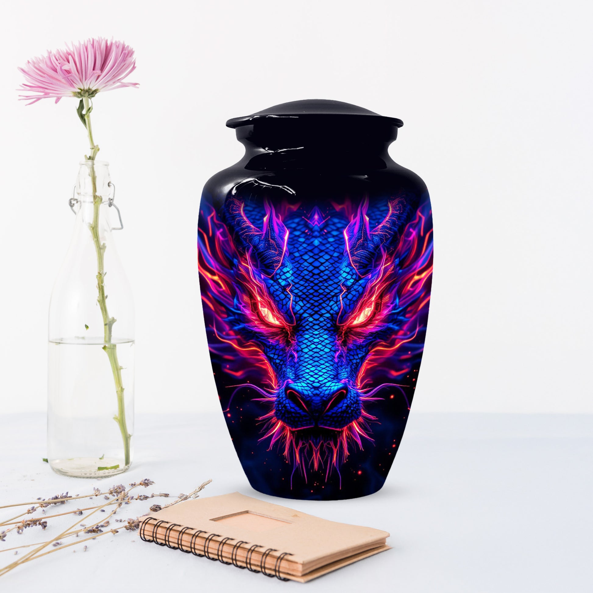 Blue Dragon Adult Urns for Ashes - Memorial Urn for Human Ash