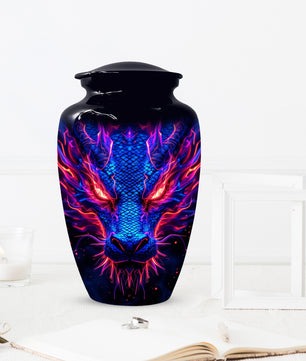 Blue Dragon Adult Urns for Ashes - Memorial Urn for Human Ash