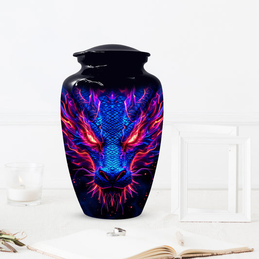 Blue Dragon Adult Urns for Ashes - Memorial Urn for Human Ash