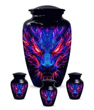 Blue Dragon Adult Urns for Ashes - Memorial Urn for Human Ash