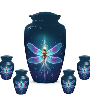 Dragonfly Memorial Urn for Human Ashes, Butterfly Style Cremation Urn for Mom