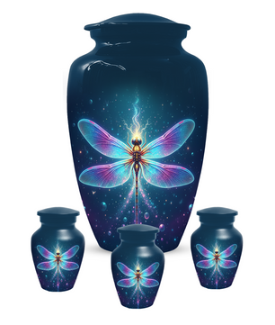 Dragonfly Memorial Urn for Human Ashes, Butterfly Style Cremation Urn for Mom